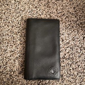 Chanel long flower wallet